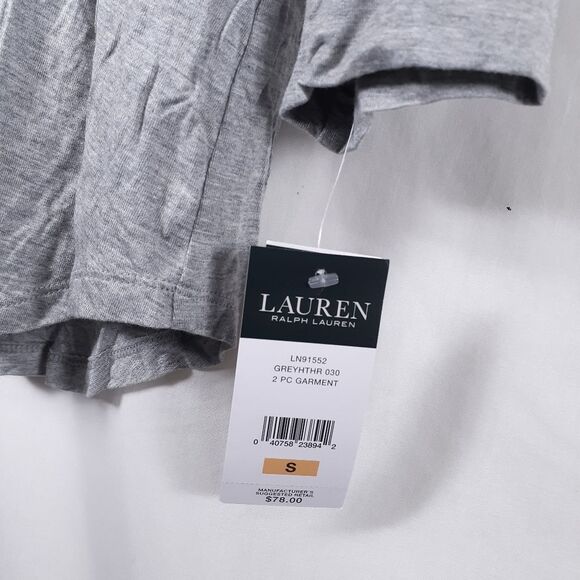 lauren ralph lauren sleep pajama button up shirt size small top only - Picture 3 of 6